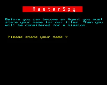 Masterspy (19xx)(-)[M-SPY] screen shot title